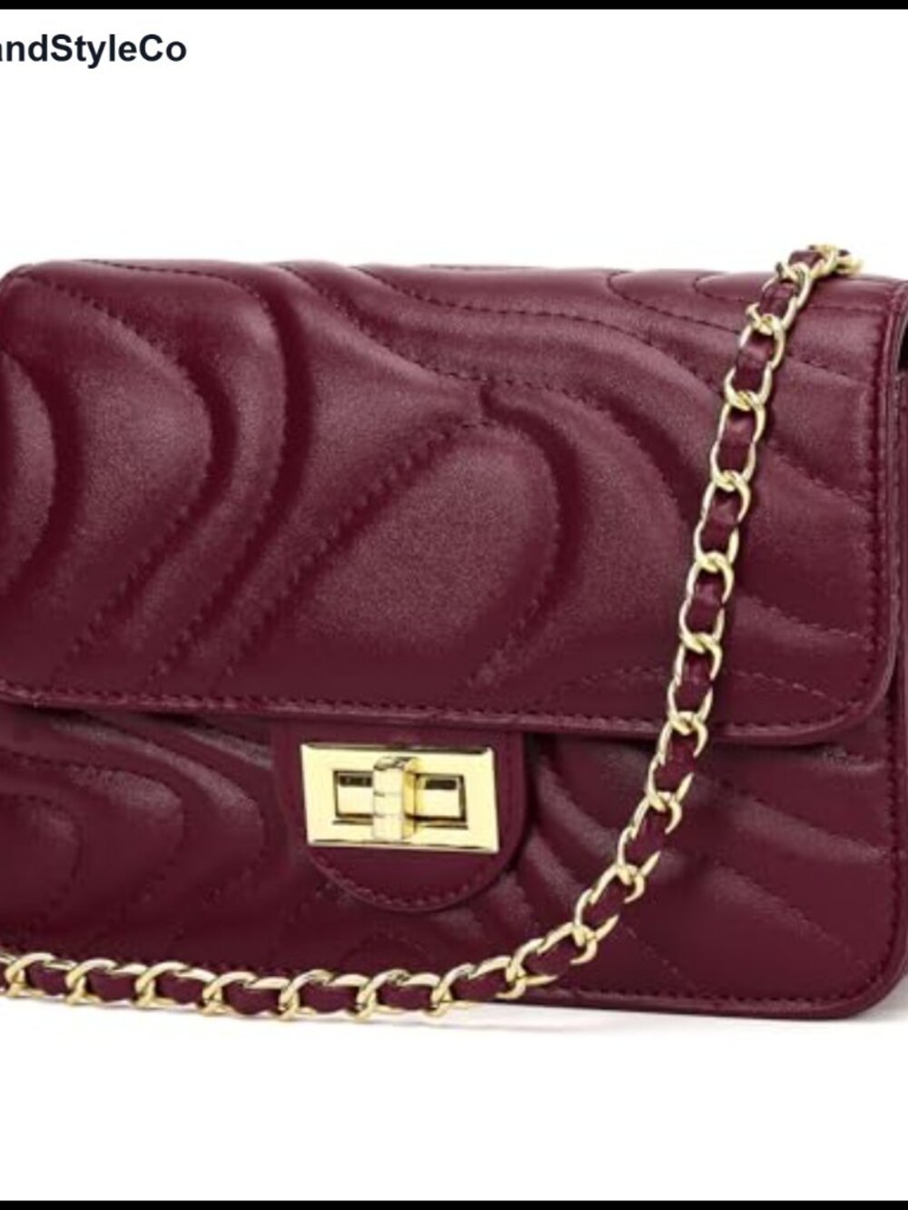 Small Quilted Crossbody Purse for Women Trendy Shoulder Bag PU Leather Satchel
